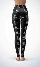 Load image into Gallery viewer, Cute skullmen legging for workout yoga gym running - alien wing active