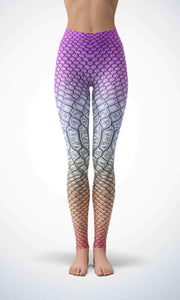 Purple crocodile legging for workout yoga gym running - alien wing active