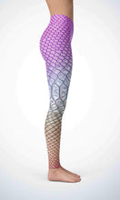 Load image into Gallery viewer, Purple crocodile legging for workout yoga gym running - alien wing active