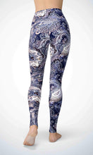 Load image into Gallery viewer, Purple wallpaper legging for workout yoga gym running - alien wing active