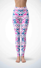 Load image into Gallery viewer, Pink wave legging for workout yoga gym running - alien wing active