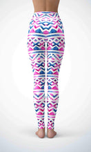 Load image into Gallery viewer, Pink wave legging for workout yoga gym running - alien wing active