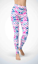 Load image into Gallery viewer, Pink wave legging for workout yoga gym running - alien wing active