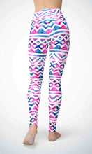 Load image into Gallery viewer, Pink wave legging for workout yoga gym running - alien wing active
