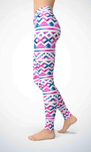 Load image into Gallery viewer, Pink wave legging for workout yoga gym running - alien wing active