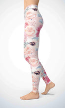 Load image into Gallery viewer, Pink rose legging for workout yoga gym running - alien wing active
