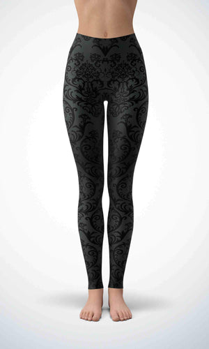 Flower garden legging for workout yoga gym running - alien wing active