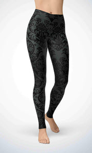 Flower garden legging for workout yoga gym running - alien wing active