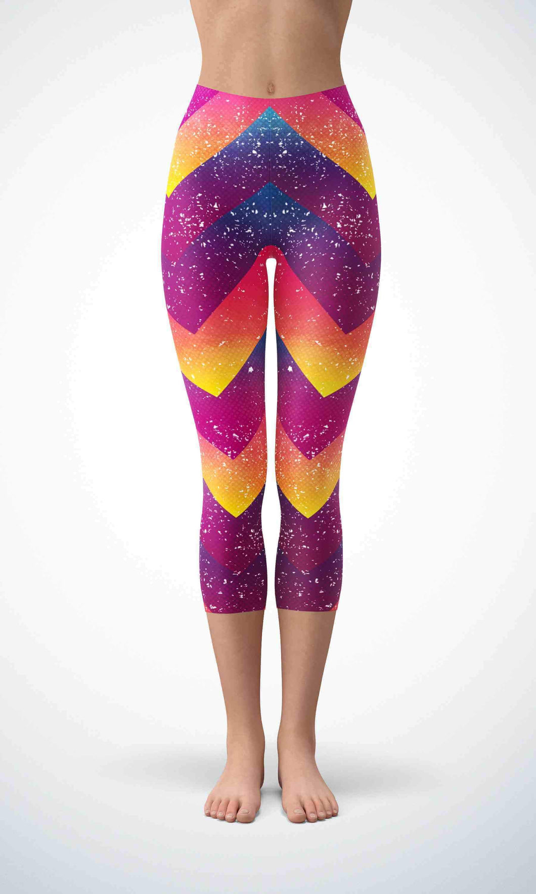 Hot summer stripe capri for workout yoga gym jogging - alien wing active