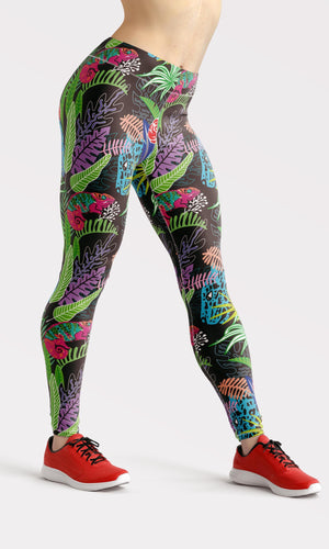Darknight in jungle high waist yoga pants-Alien active