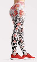 Load image into Gallery viewer, Pink rose lion skin high waist yoga pants-Alien active