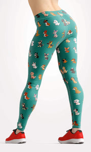 Green lovely doggie yoga pants for yoga fitness active-Alien active
