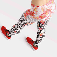 Load image into Gallery viewer, Pink rose lion skin high waist yoga pants-Alien active