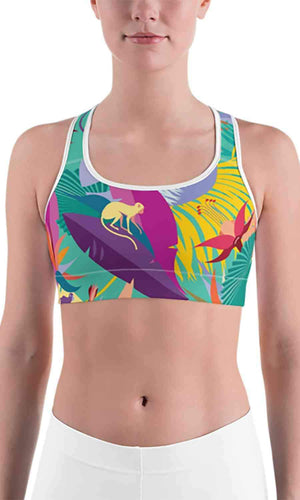 Monkey and jungle-Activewear Running workout Tights, Gym Wear, Yoga Pants,Jogging,Running,Sports,Spin&Cycling, Dance, Netball, Travel, Life style - alienactive