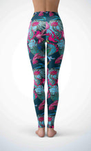 Load image into Gallery viewer, Dragon flower legging for workout yoga gym running - alien wing active