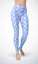 Load image into Gallery viewer, Shell feather legging for workout yoga gym running - alien wing active
