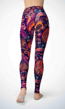 Load image into Gallery viewer, Purple wallpaper legging for workout yoga gym running - alien wing active