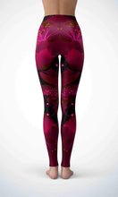 Load image into Gallery viewer, Dark flower legging for workout yoga gym running - alien wing active