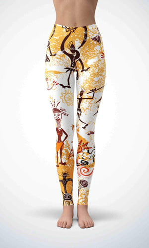 Maya wallpaper legging for workout yoga gym running - alien wing active