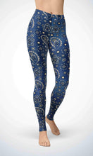 Load image into Gallery viewer, Denim flower legging for workout yoga gym running - alien wing active