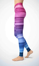 Load image into Gallery viewer, Pink denim legging for workout yoga gym running - alien wing active