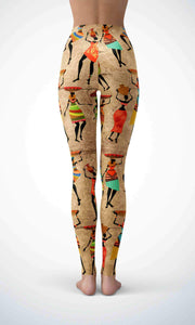 Maya culture legging for workout yoga gym running - alien wing active