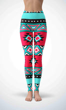 Load image into Gallery viewer, Red wallpaper legging for workout yoga gym running - alien wing active