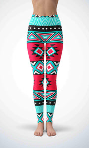 Red wallpaper legging for workout yoga gym running - alien wing active