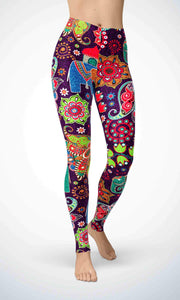 Lovely elephant legging for workout yoga gym running - alien wing active