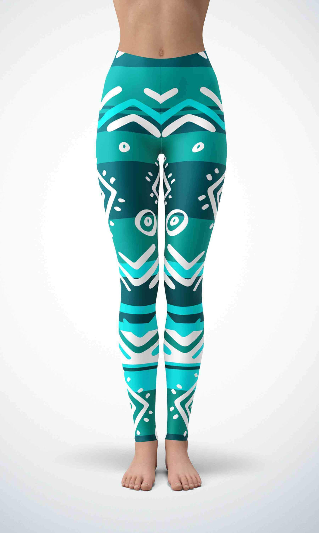 Blue maya legging for workout yoga gym running - alien wing active