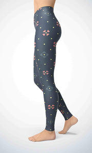 Grey dusts legging for workout yoga gym running - alien wing active