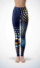 Load image into Gallery viewer, Dots and sky legging for workout yoga gym running - alien wing active