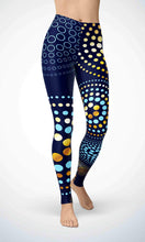 Load image into Gallery viewer, Dots and sky legging for workout yoga gym running - alien wing active
