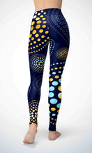 Load image into Gallery viewer, Dots and sky legging for workout yoga gym running - alien wing active