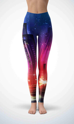 Shanghai night legging for workout yoga gym running - alien wing active