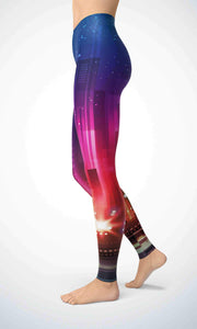 Shanghai night legging for workout yoga gym running - alien wing active