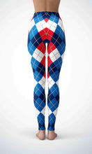 Load image into Gallery viewer, England check legging for workout yoga gym running - alien wing active