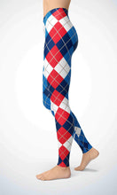 Load image into Gallery viewer, England check legging for workout yoga gym running - alien wing active