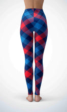Load image into Gallery viewer, Red check legging for workout yoga gym running - alien wing active