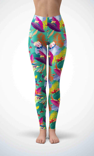 Monky in jungle legging for workout yoga gym running - alien wing active