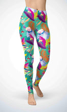 Load image into Gallery viewer, Monky in jungle legging for workout yoga gym running - alien wing active