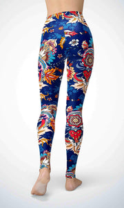 India blanket legging for workout yoga gym running - alien wing active