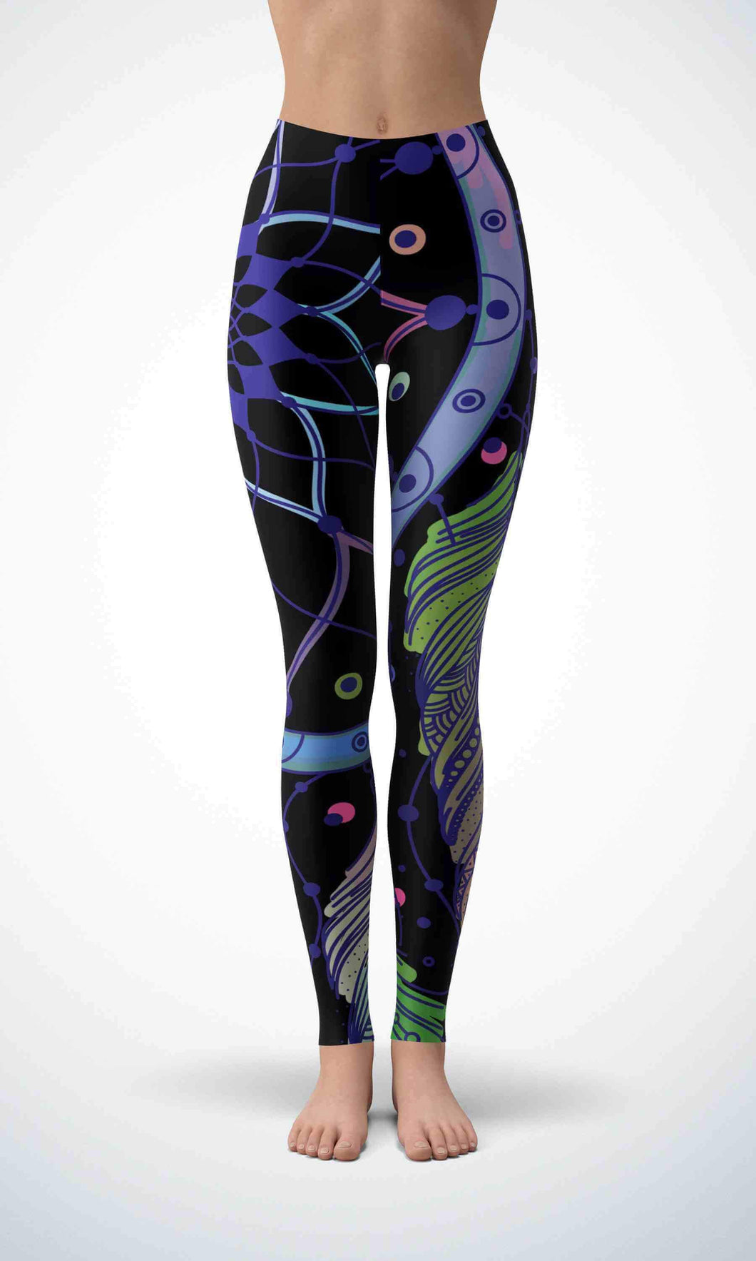 Darkness flower legging for workout yoga gym running - alien wing active