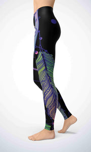 Darkness flower legging for workout yoga gym running - alien wing active