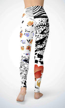 Load image into Gallery viewer, Flower in wind legging for workout yoga gym running - alien wing active