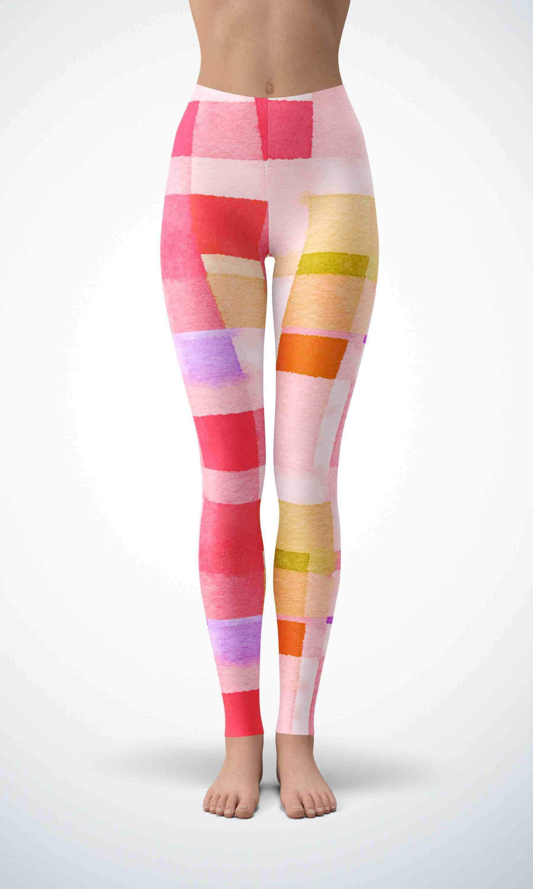 Pink cotton legging for workout yoga gym running - alien wing active