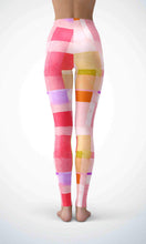 Load image into Gallery viewer, Pink cotton legging for workout yoga gym running - alien wing active