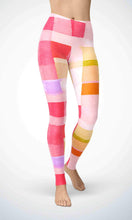 Load image into Gallery viewer, Pink cotton legging for workout yoga gym running - alien wing active