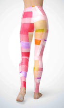 Load image into Gallery viewer, Pink cotton legging for workout yoga gym running - alien wing active