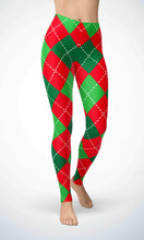 Load image into Gallery viewer, Green check legging for workout yoga gym running - alien wing active
